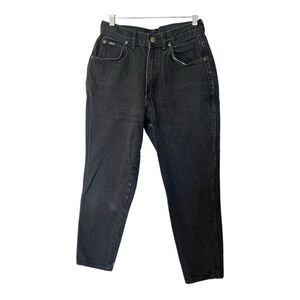 Chic Vintage High Waisted Black Jeans Size 12P